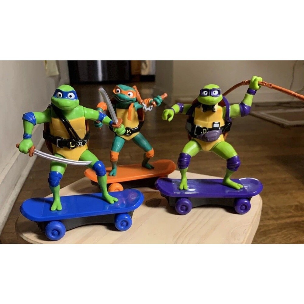 Funrise Teenage Mutant Ninja Turtles Nickelodeon  Skateboard Toys Pull Back TMNT